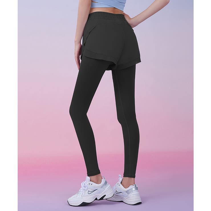 ハイウエス重ね着風ヨガレギンスパンツ | SEU | 詳細画像14 