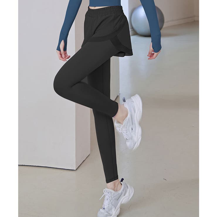 ハイウエス重ね着風ヨガレギンスパンツ | SEU | 詳細画像16 