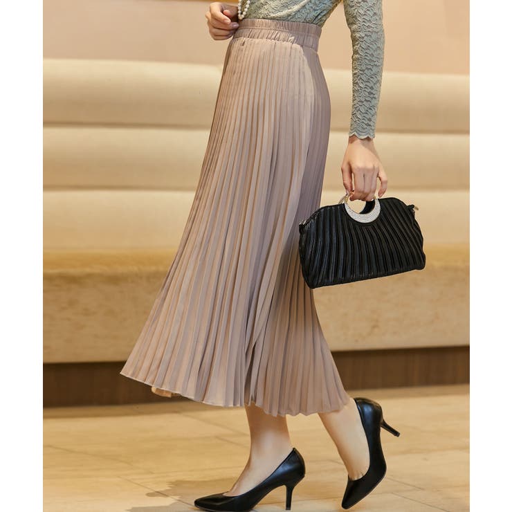 ベージュ | プリーツスカート レディース スカート | DRESS+