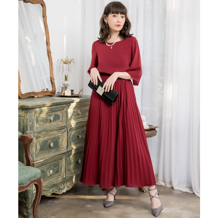 ワインレッド | ジャケット レディース パーティー | DRESS+