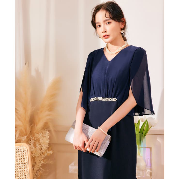 パーティードレス 結婚式 大きいサイズ ミモレ丈秋卒業式 成人式 | DRESS+ | 詳細画像30 