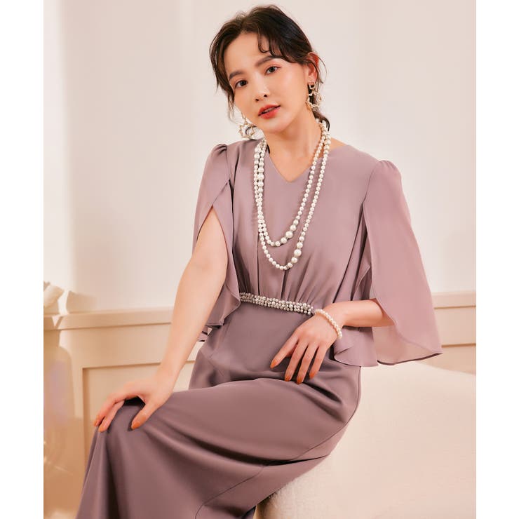 パーティードレス 結婚式 大きいサイズ ミモレ丈秋卒業式 成人式 | DRESS+ | 詳細画像9 