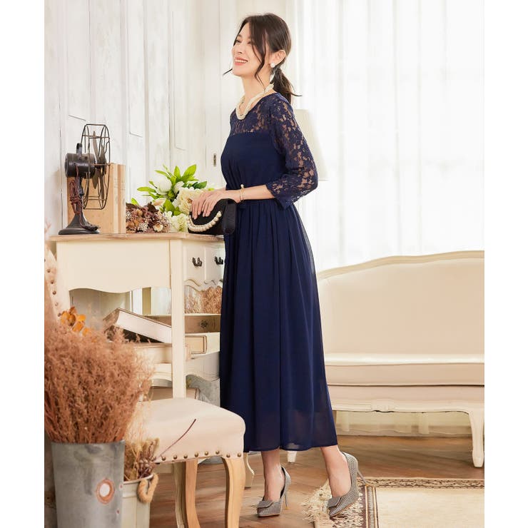 ワンピース レース 披露宴 結婚式 フォーマル パーティードレス卒業式 成人式 | DRESS+ | 詳細画像24 