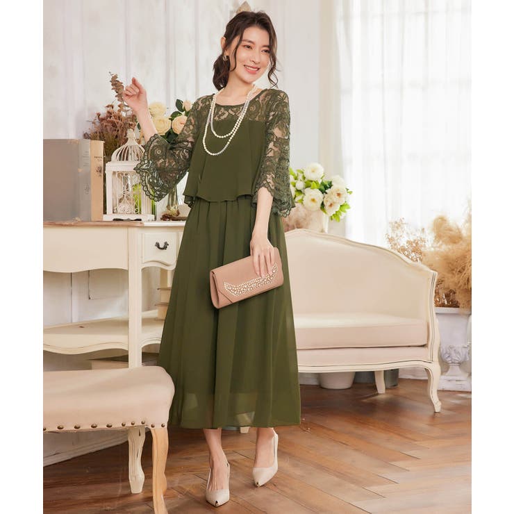 パーティードレス ワンピース レース[品番：DSSW0002652]｜DRESS+