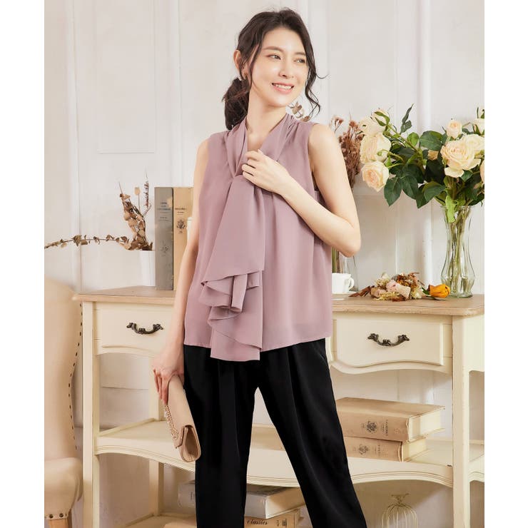パンツ セットアップ 袖付き パーティードレス ケープ スリーブ卒業式 成人式 | DRESS+ | 詳細画像28 