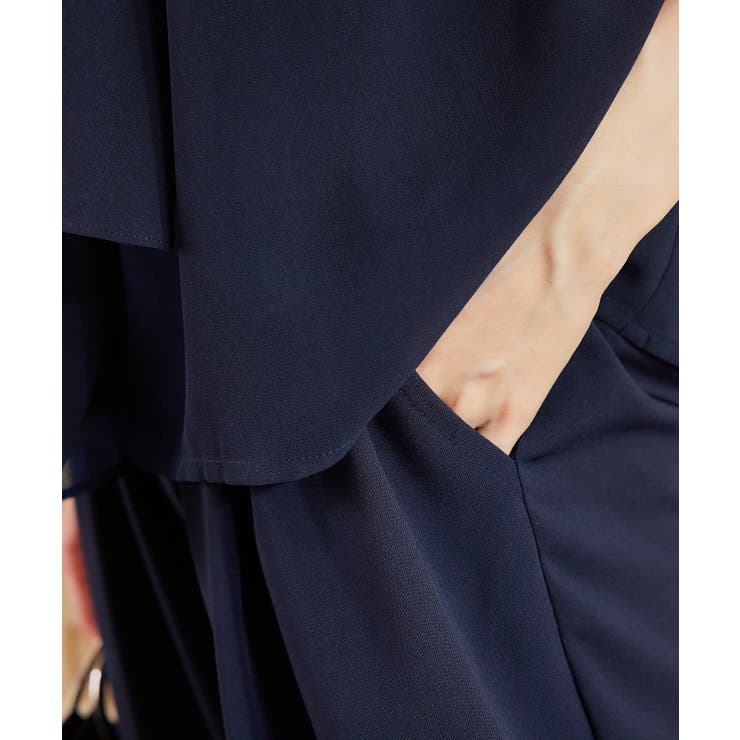 パンツ セットアップ 袖付き パーティードレス ケープ スリーブ卒業式 成人式 | DRESS+ | 詳細画像25 