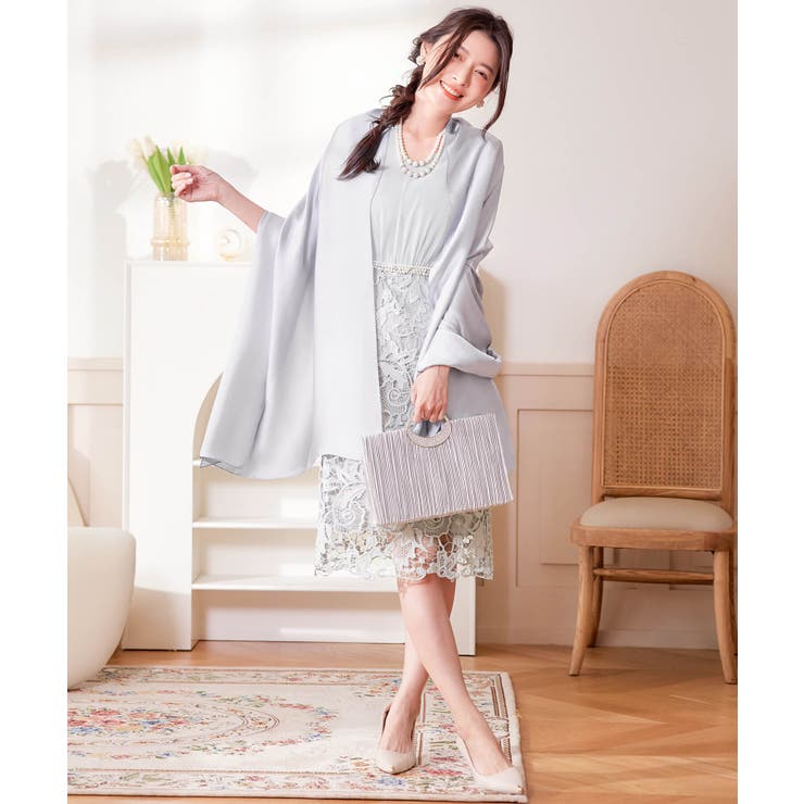 パーティーストール ショール 大判 留め具付き | DRESS+ | 詳細画像12 