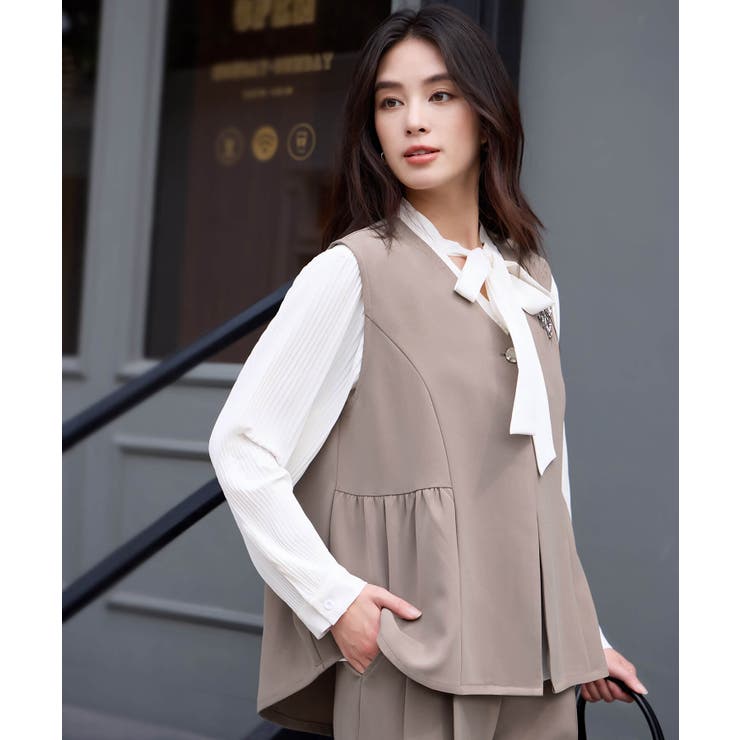 万能ペプラムパンツセットアップ | DRESS+ | 詳細画像5 