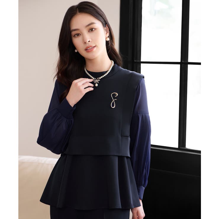 ペプラムパンツセットアップ パーティースーツ | DRESS+ | 詳細画像23 