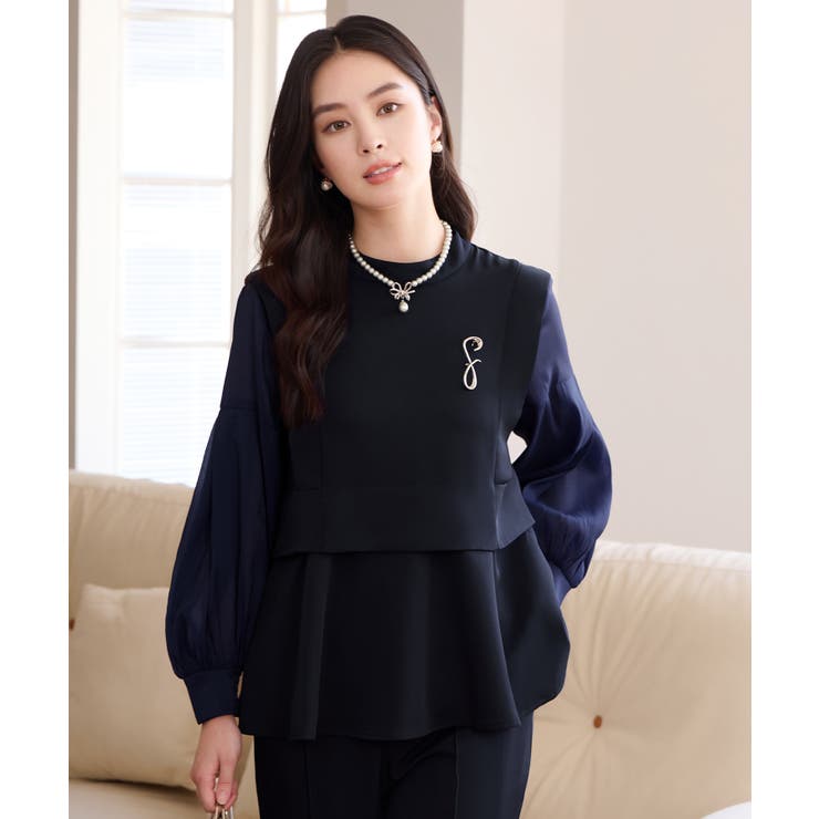 ペプラムパンツセットアップ パーティースーツ | DRESS+ | 詳細画像25 