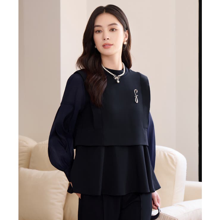 ペプラムパンツセットアップ パーティースーツ | DRESS+ | 詳細画像19 