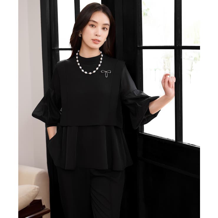 ペプラムパンツセットアップ パーティースーツ | DRESS+ | 詳細画像39 