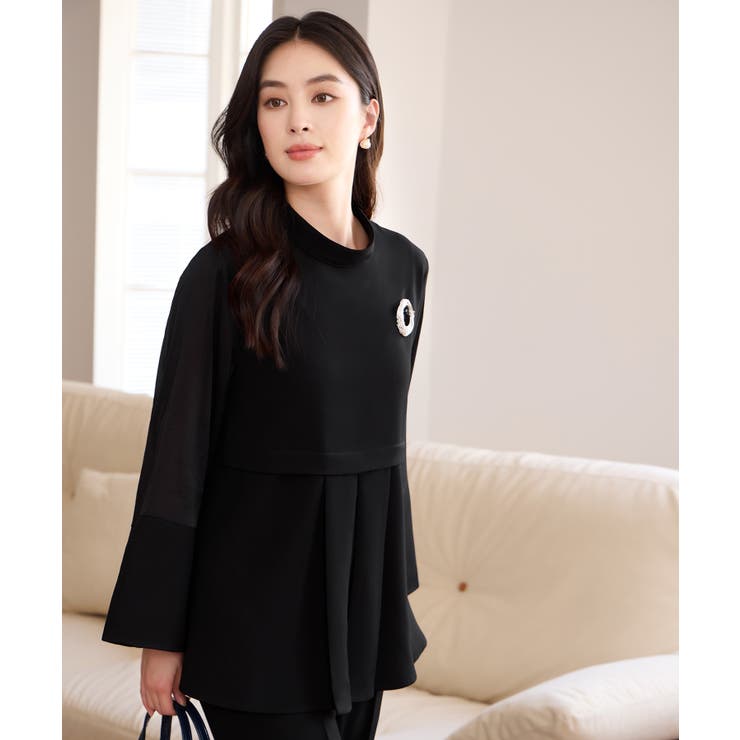 ペプラムトップス パンツセットアップ | DRESS+ | 詳細画像23 