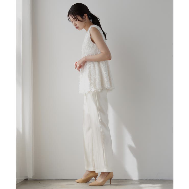 サテン素材のエレガントパンツ | DRESS+ | 詳細画像10 