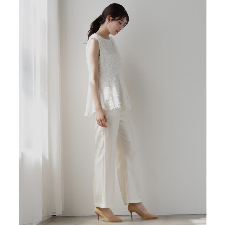 サテン素材のエレガントパンツ | DRESS+ | 詳細画像3 