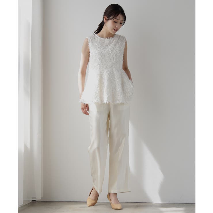 サテン素材のエレガントパンツ | DRESS+ | 詳細画像8 