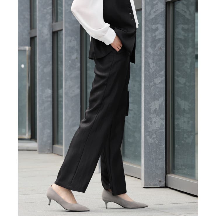 サテン素材のエレガントパンツ | DRESS+ | 詳細画像16 