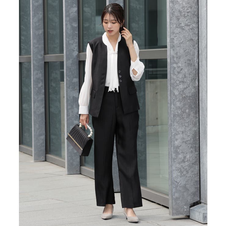 サテン素材のエレガントパンツ | DRESS+ | 詳細画像24 