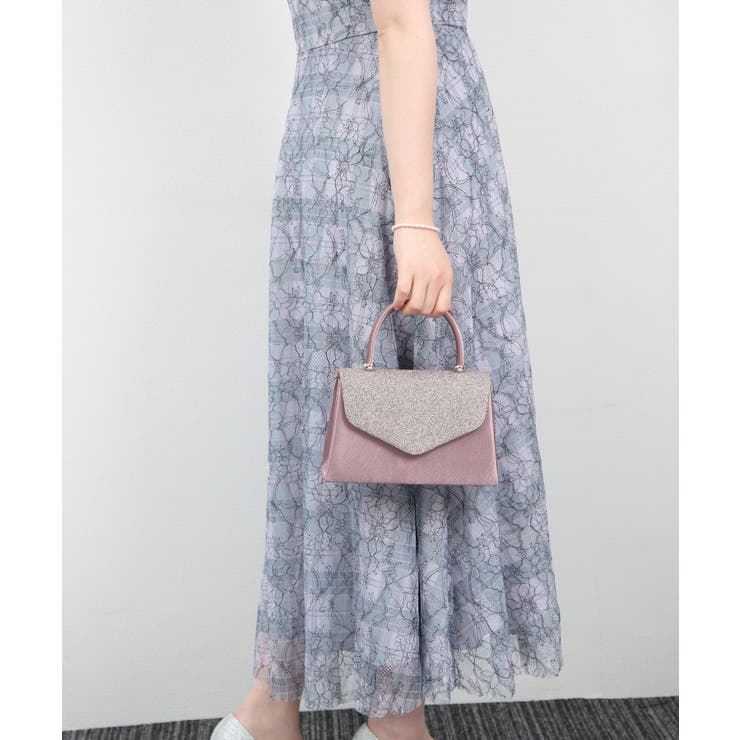 DIANA 2WAYバッグ グリッター パール スタッズ パーティー ドレス