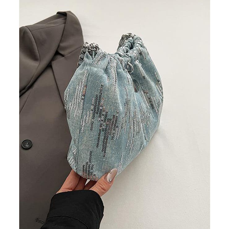 きらめくデニム素材のショルダーバッグ | DRESS+ | 詳細画像24 