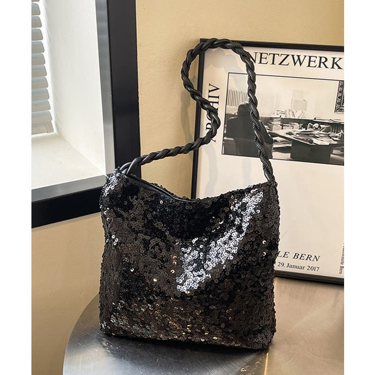 スパンコールショルダーバッグ 大容量 | DRESS+ | 詳細画像10 