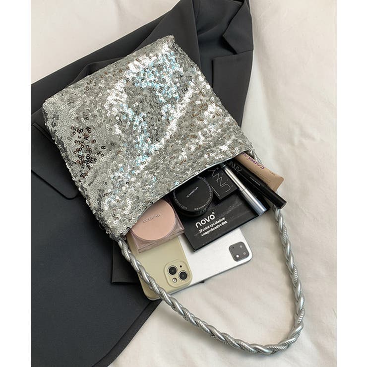 スパンコールショルダーバッグ 大容量 | DRESS+ | 詳細画像21 