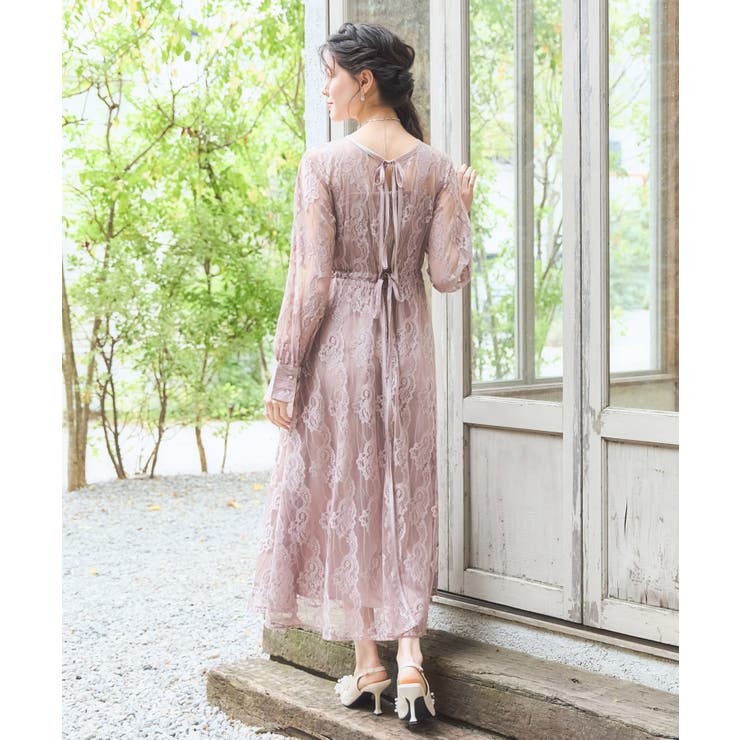 パーティードレス ワンピース 総レース  3way[品番：DSSW0004380]｜DRESS+（ドレスプラス）のレディースファッション通販｜SHOPLIST（ショップリスト）