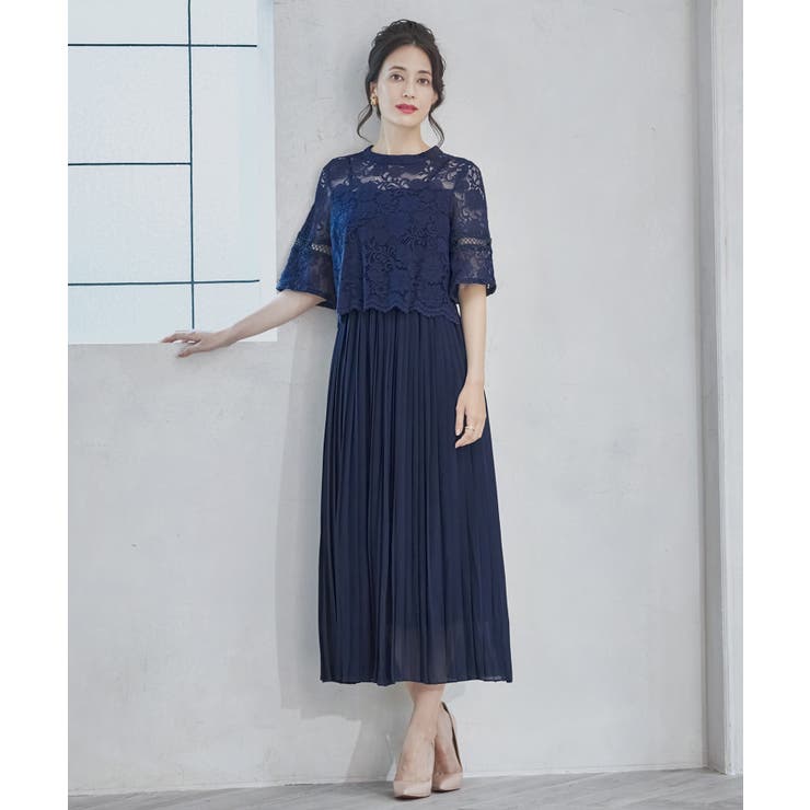 ワンピース ドレス レース プリーツ パーティードレス 結婚式 品番 Dssw Dress Scene ドレスシーン のレディースファッション通販 Shoplist ショップリスト