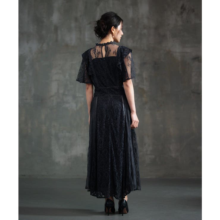 レースワンピース ロングフレアワンピース  総レース[品番：DSSW0004832]｜DRESS+（ドレスプラス）のレディースファッション通販｜SHOPLIST（ショップリスト）
