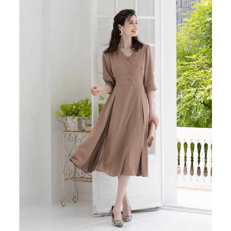 ワンピース 夏 袖付き 披露宴 結婚式 オフィス パーティードレス秋 品番 Dssw Dress ドレスプラス のレディースファッション通販 Shoplist ショップリスト