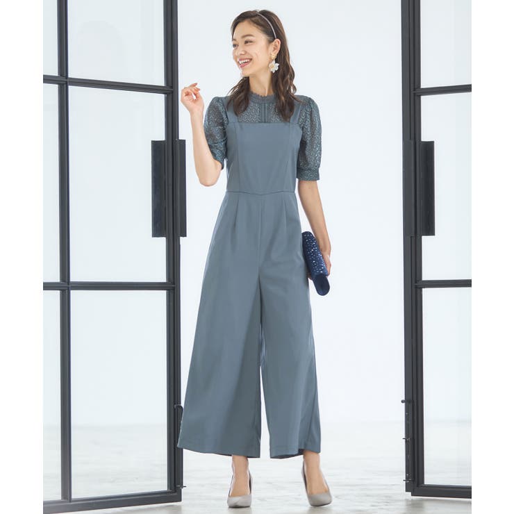 パーティードレス パンツドレス サロペット レースボレロ卒業式