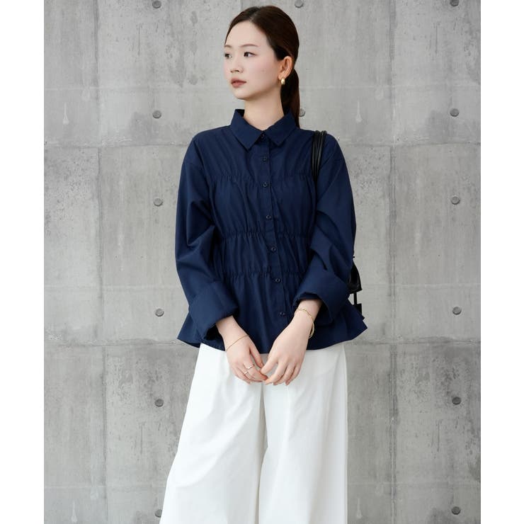 ウエストシャーリング ペプラムシャツ 長袖 | DRESS+ | 詳細画像36 