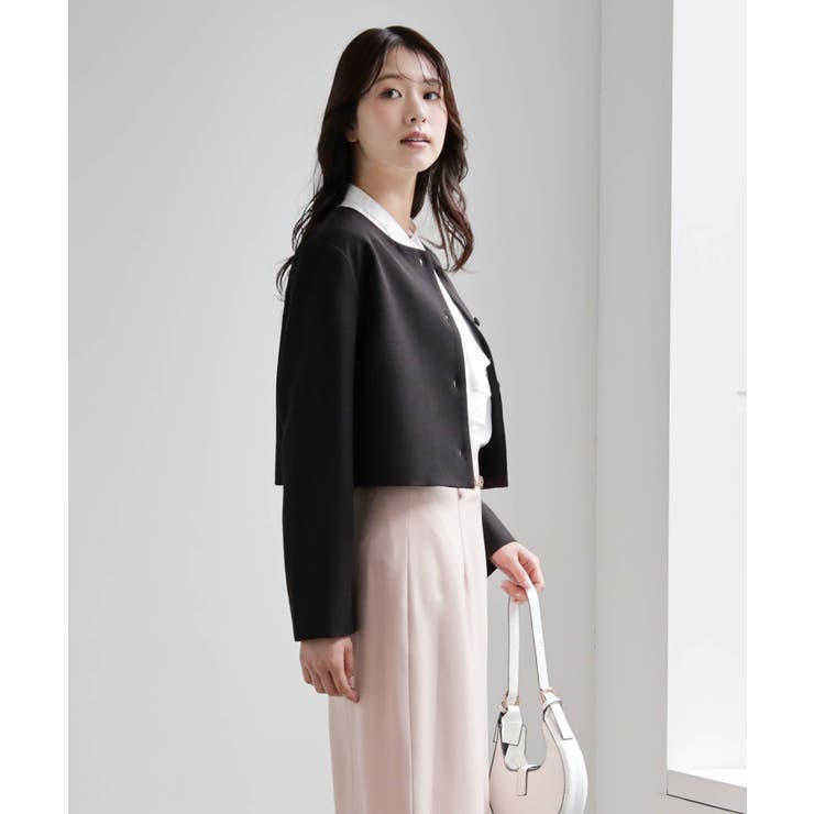 喪服にも使えるノーカラージャケット | DRESS+ | 詳細画像4 
