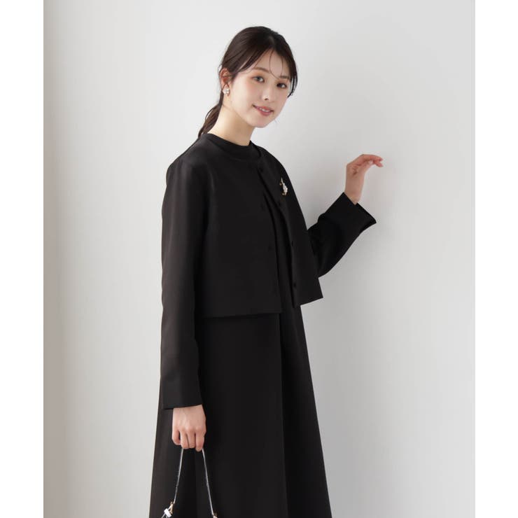 喪服にも使えるノーカラージャケット | DRESS+ | 詳細画像10 