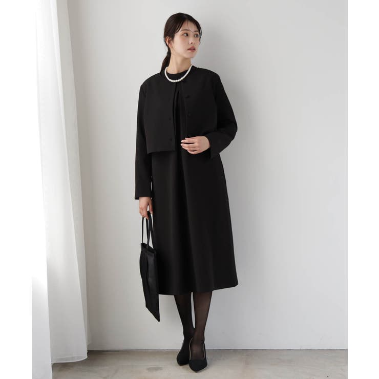 喪服にも使えるノーカラージャケット | DRESS+ | 詳細画像8 