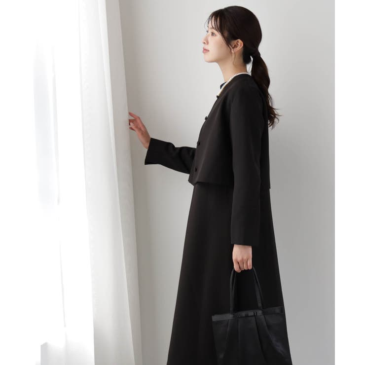 喪服にも使えるノーカラージャケット | DRESS+ | 詳細画像9 