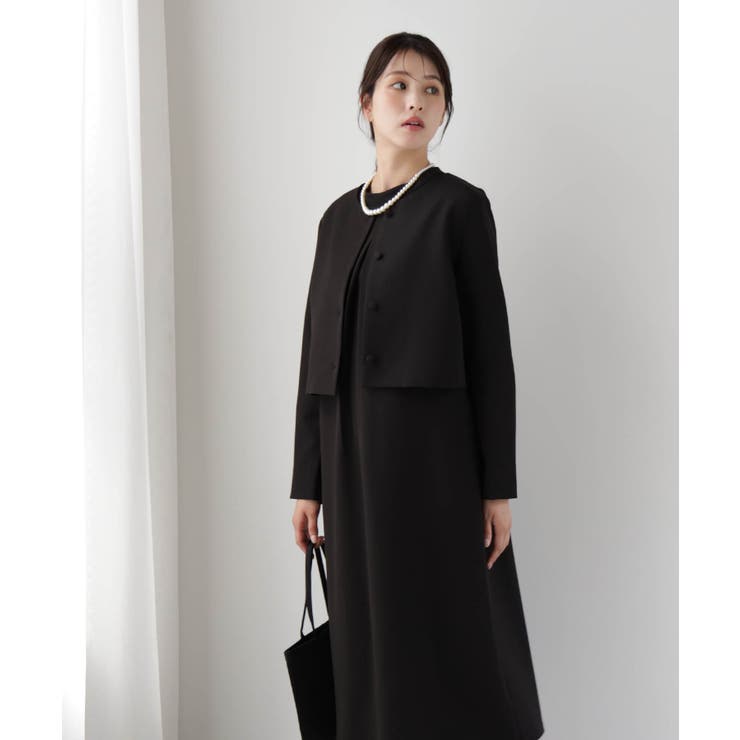 喪服にも使えるノーカラージャケット | DRESS+ | 詳細画像11 