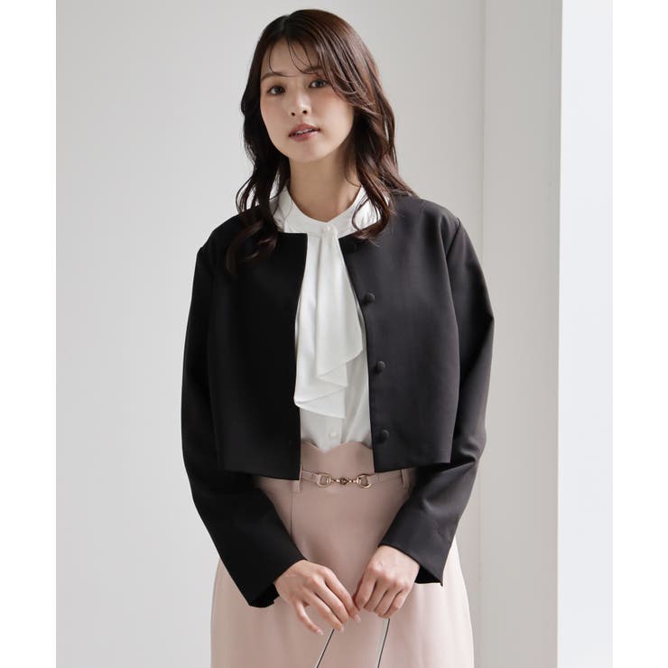 喪服にも使えるノーカラージャケット | DRESS+ | 詳細画像6 