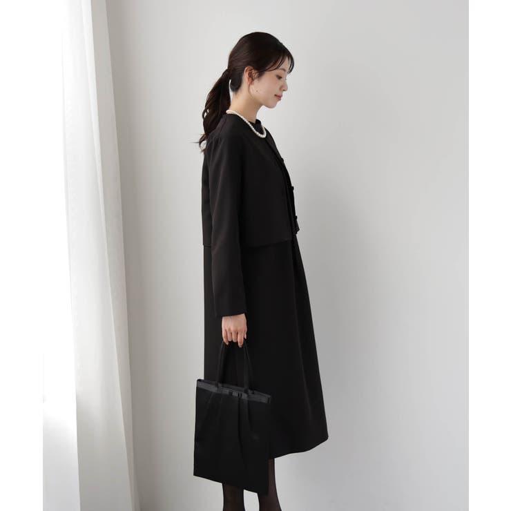 喪服にも使えるノーカラージャケット | DRESS+ | 詳細画像13 