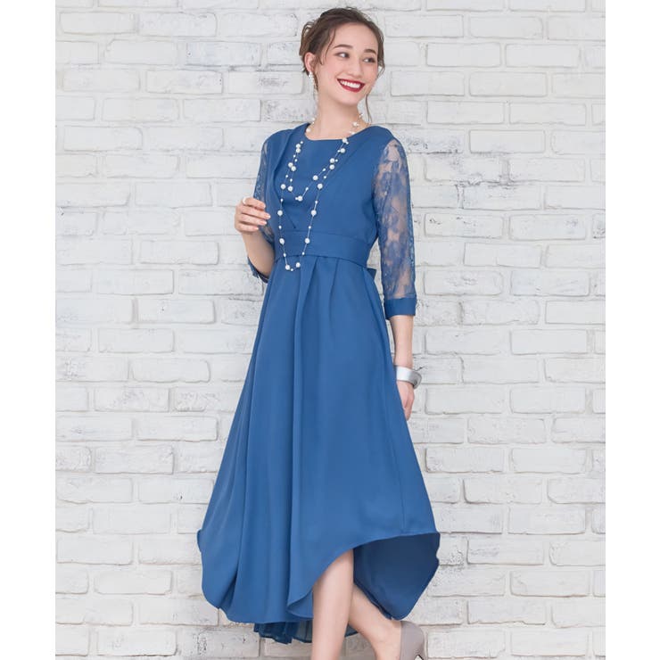 パーティードレス 2way レース[品番：DSSW0002357]｜DRESS+