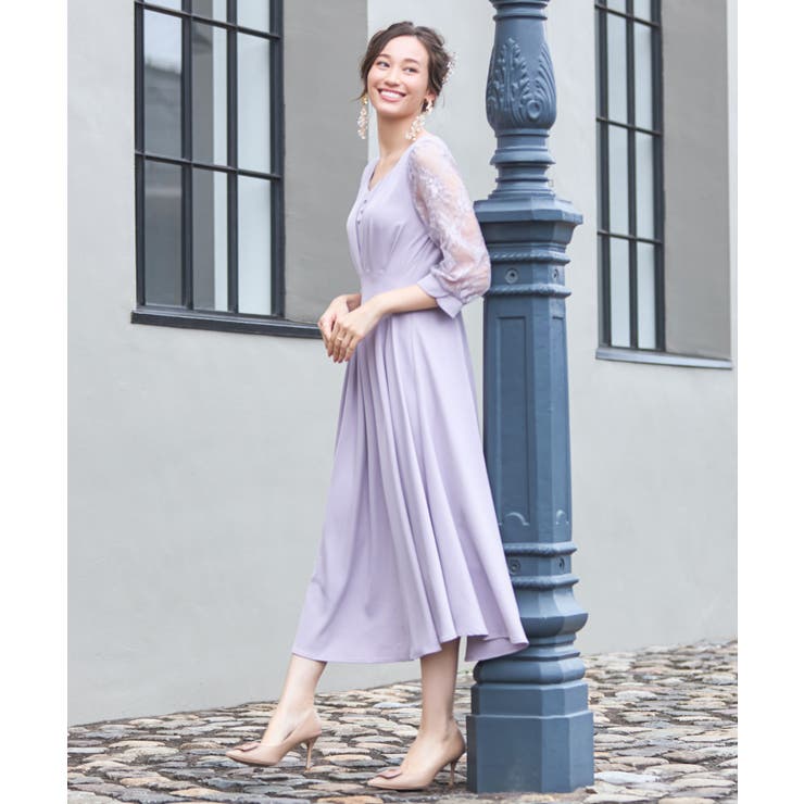 ワンピース ドレス フレア[品番：DSSW0002948]｜DRESS+（ドレス