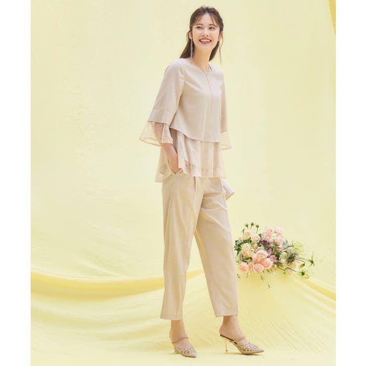 パンツドレス セットアップ 結婚式 パーティー レース | DRESS+ | 詳細画像15 