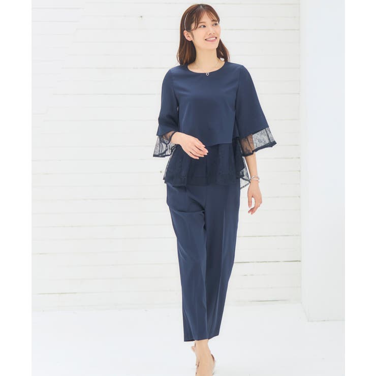 パンツドレス セットアップ 結婚式 パーティー レース | DRESS+ | 詳細画像10 