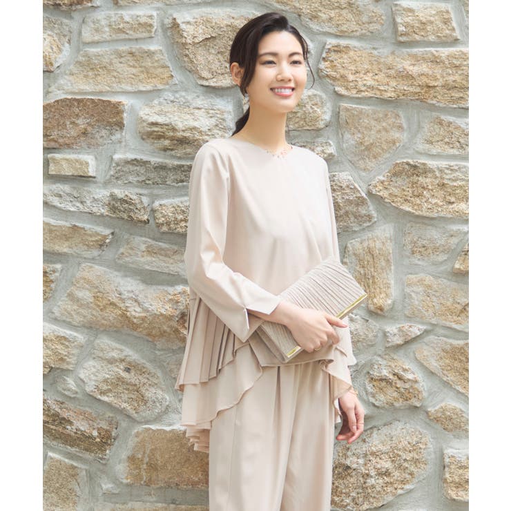 結婚式 パンツドレス セットアップ パーティー プリーツ | DRESS+ | 詳細画像19 