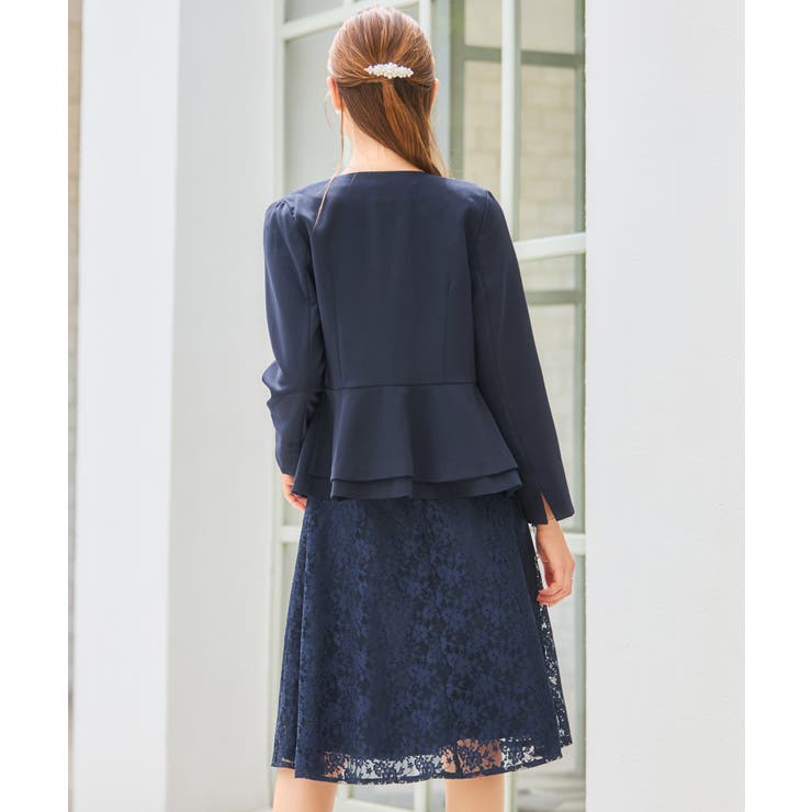 ワンピーススーツ セットアップ ノーカラージャケット | DRESS+ | 詳細画像12 