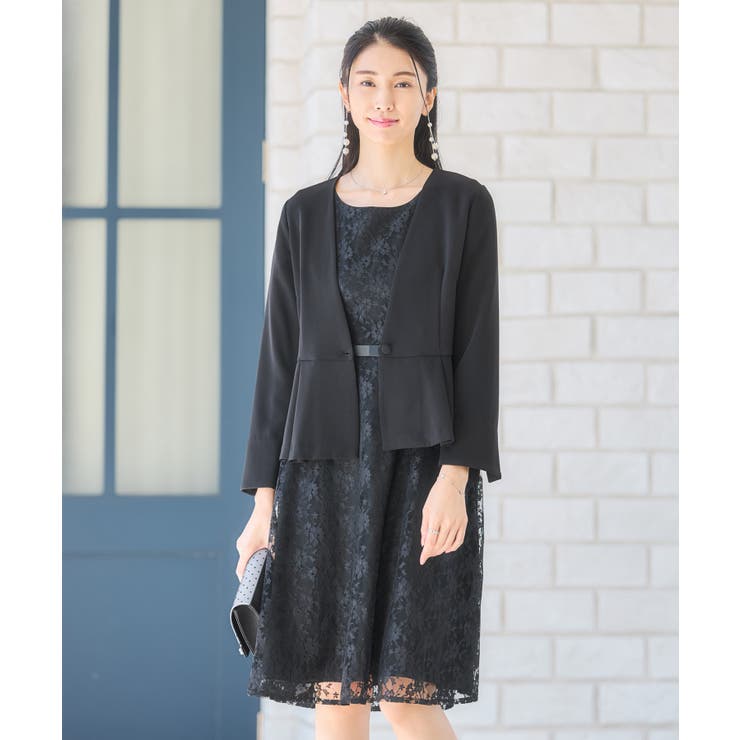 ワンピーススーツ セットアップ ノーカラージャケット | DRESS+ | 詳細画像5 