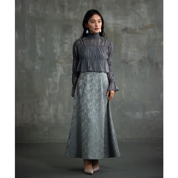 チャコールグレー | ドレス セットアップ キャミソールワンピース 結婚式 | DRESS+