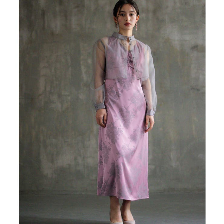 ドレス セット 2way 結婚式 シアーブラウス | DRESS+ | 詳細画像19 