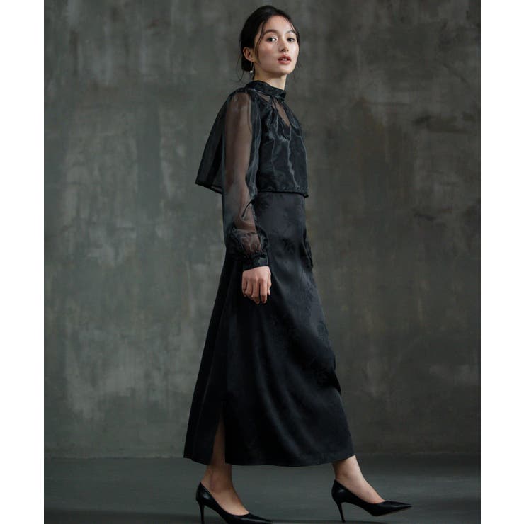 ドレス セット 2way 結婚式 シアーブラウス | DRESS+ | 詳細画像12 