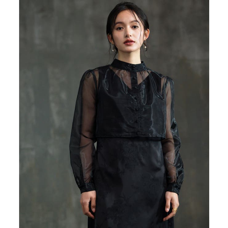 ドレス セット 2way 結婚式 シアーブラウス | DRESS+ | 詳細画像11 